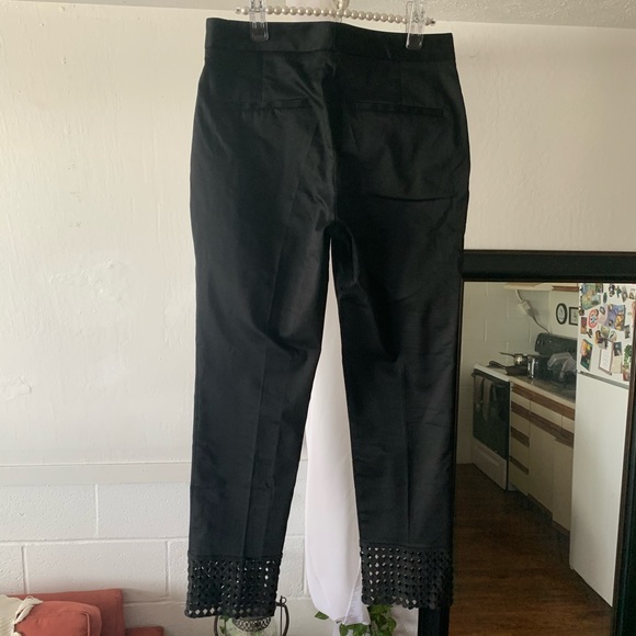 Zara High Waisted Crochet Ankle Dress Pants - Picture 4 of 5